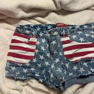 Arizona Jean Company Kids Star and Stripe Denim Shorts
